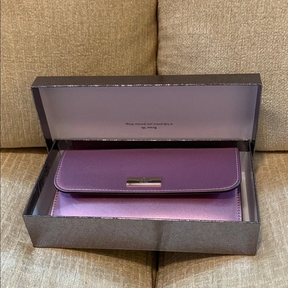 Kate Spade Shimmering Lavender Clutch - Picture 2 of 16
